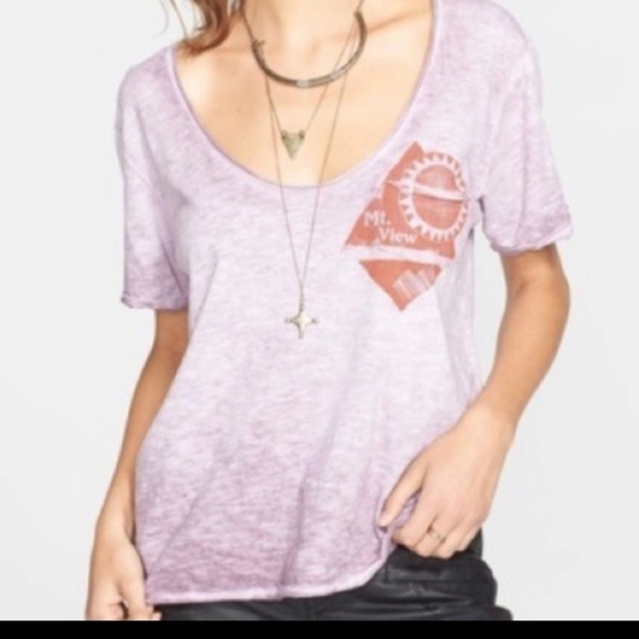 We the Free mt. View Tribute boxy oversizetee xs/s - Picture 1 of 6
